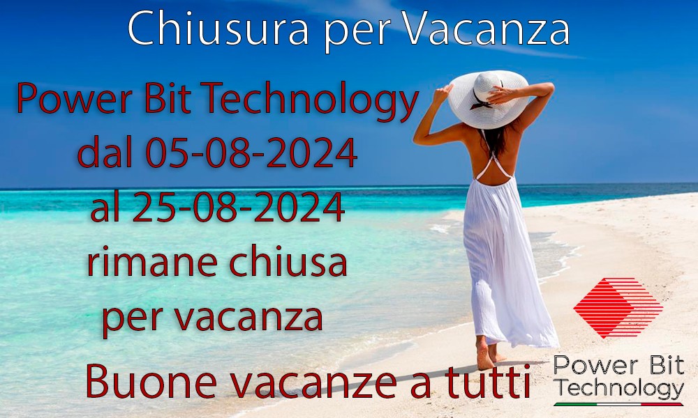 DATE CHIUSURA PER VACANZA